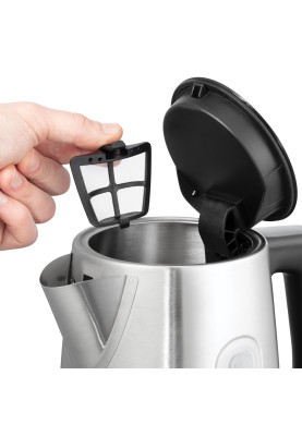 Russell Hobbs Електрочайник Heaton, 1.7л, нержавіюча сталь, сріблясто-чорний