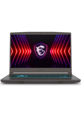 MSI Ноутбук Thin B12UC 15.6 FHD, Intel i5-12450H, 16GB, F1TB, NVD3050-6, DOS, чорний