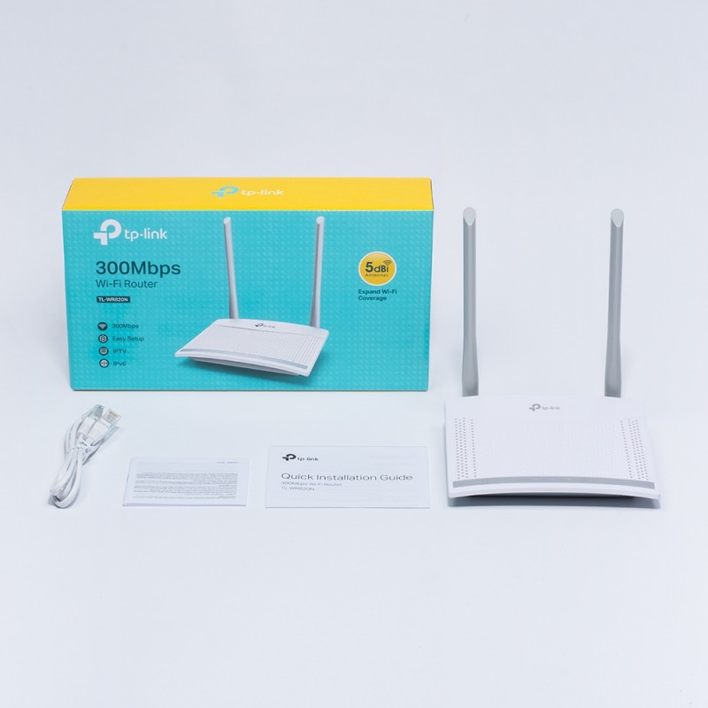 TP-Link МаршрутизаторTL-WR820N N300 2xFE LAN 1xFE WAN