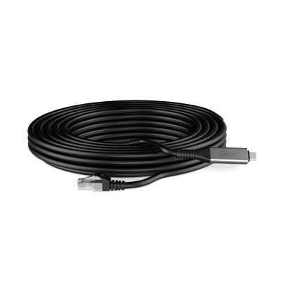 Digitus Кабель DIGITUS Ethernet USB-C - RJ45 CAT 6A S/FTP, 1 Gbit/s, 5m, LSZH Digitus Кабель DIGITUS Ethernet USB-C - RJ45 CAT 6A S/FTP, 1 Gbit/s, 5m, LSZH