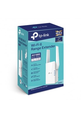 TP-Link Повторювач Wi-Fi сигналу RE605X AX1800 1хGE ext. ant x2 OneMesh