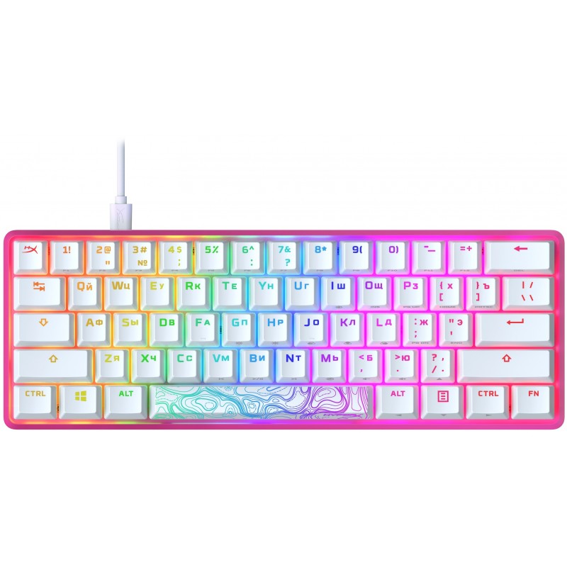 HyperX Клавіатура Alloy Origin 60 Red USB RGB ENG/RU, Pink