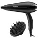 BaByliss Фен D572DE, 2200Вт,дифузор, концентратор, чорний