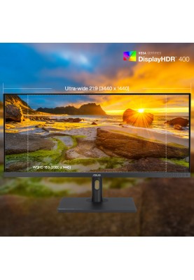 ASUS Монітор 34" ProArt PA348CGV 2xHDMI, DP, USB-C, 4xUSB, MM, IPS, 3440x1440, 21:9, 120Hz, 2ms, DCI-P3 98%, FreeSync, HAS, HDR400