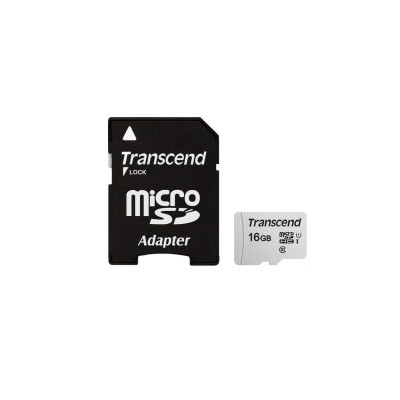 Transcend Карта пам'яті microSD 16GB C10 UHS-I R95/W10MB/s + SD