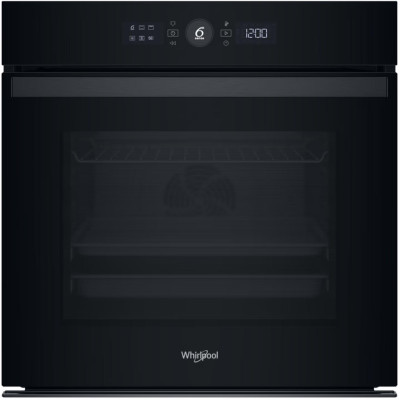 Whirlpool Духовий шафа електричний, 73л, A+, дисплей, конвекція, телескопічні напрямні, чорний