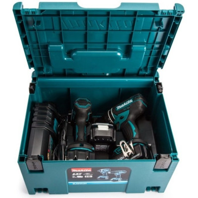 Makita Набір акумуляторних інструментів DLX2131JX1 (DHP482Z, DTD152Z, DC18RC, акум BL1830х3 шт-3.0 Аг., кейс Makpac), LXT Makita Набір акумуляторних інструментів DLX2131JX1 (DHP482Z, DTD152Z, DC18RC, акум BL1830х3 шт-3.0 Аг., кейс Makpac), LXT