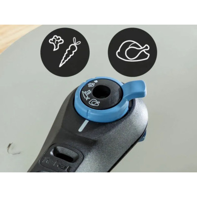 Tefal Скороварка Tefal Secure Trendy, 8л, з паровим кошиком, нержавіюча сталь, пластик