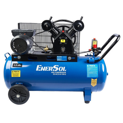 EnerSol Компресор повітряний ES-AC310-100-2 безолійний 2.2кВт, 100л, 311л/хв, 8бар, 69.4кг EnerSol Компресор повітряний ES-AC310-100-2 безолійний 2.2кВт, 100л, 311л/хв, 8бар, 69.4кг