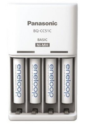Panasonic Зарядний пристрій Basic Charger New + Eneloop 4AAA 800 mAh NI-MH