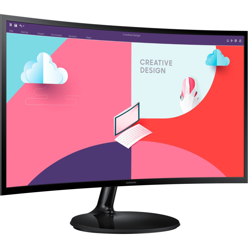 Samsung Монітор 27" S27C360E D-Sub, HDMI, VA, 75Hz, 4ms, CURVED