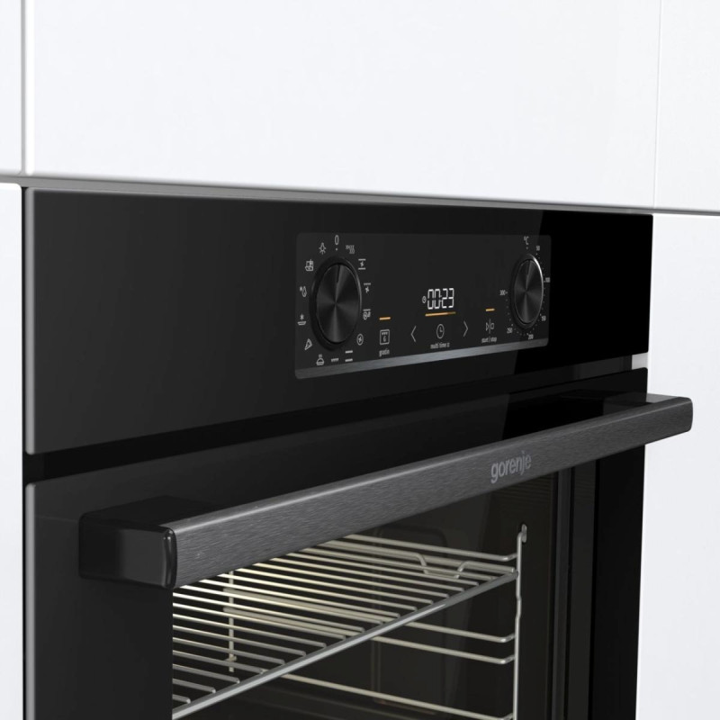 Gorenje Комплект (духовка електрична BOS6737E06BG + поверхня індукційна GI6401BSC), 743032, чорн