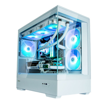 Zalman Корпус P30 без БЖ 1xUSB3.0, 1xUSB Type-C 3x120мм ARGB VGA 420мм LCS ready TG Front/Side Panel mATX білий