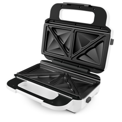 Tefal Мультимейкер Snack XL 850Вт, тефлон, 3 пластини, корпус-пластик, біло-чорний Tefal Мультимейкер Snack XL 850Вт, тефлон, 3 пластини, корпус-пластик, біло-чорний