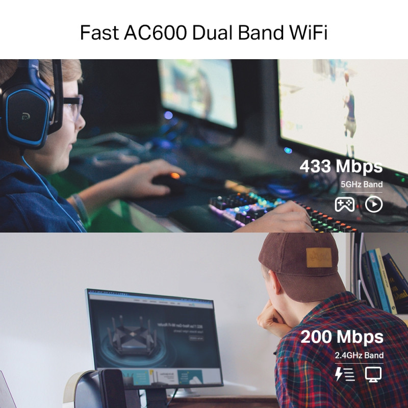 TP-Link Адаптер WiFi TP-LINK Archer T2E AC600, PCI-Express x1