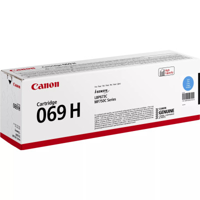 Canon Картридж 069H MF752Cdw/MF754Cdw/LBP673Cdw Cyan (5500 стор.)