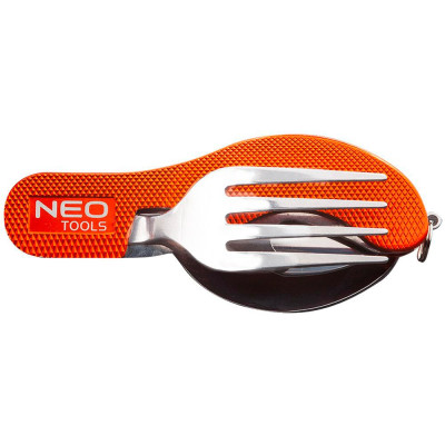Neo Tools Ніж складень, туристичний з виделкою та ложкою