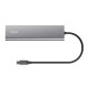 Trust Хаб Halyx USB-C > 5xUSB-C , Алюміній, 0.1м, сірий