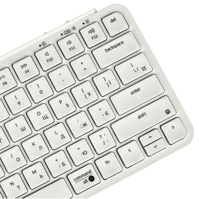 Keychron Клавіатура мембрана B1 Pro, USB/WL/BT, ivory white