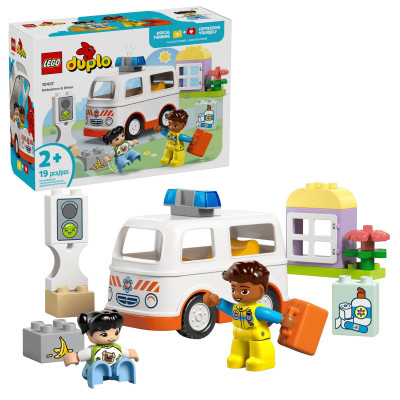 LEGO Конструктор LEGO DUPLO Town Швидка допомога та водій