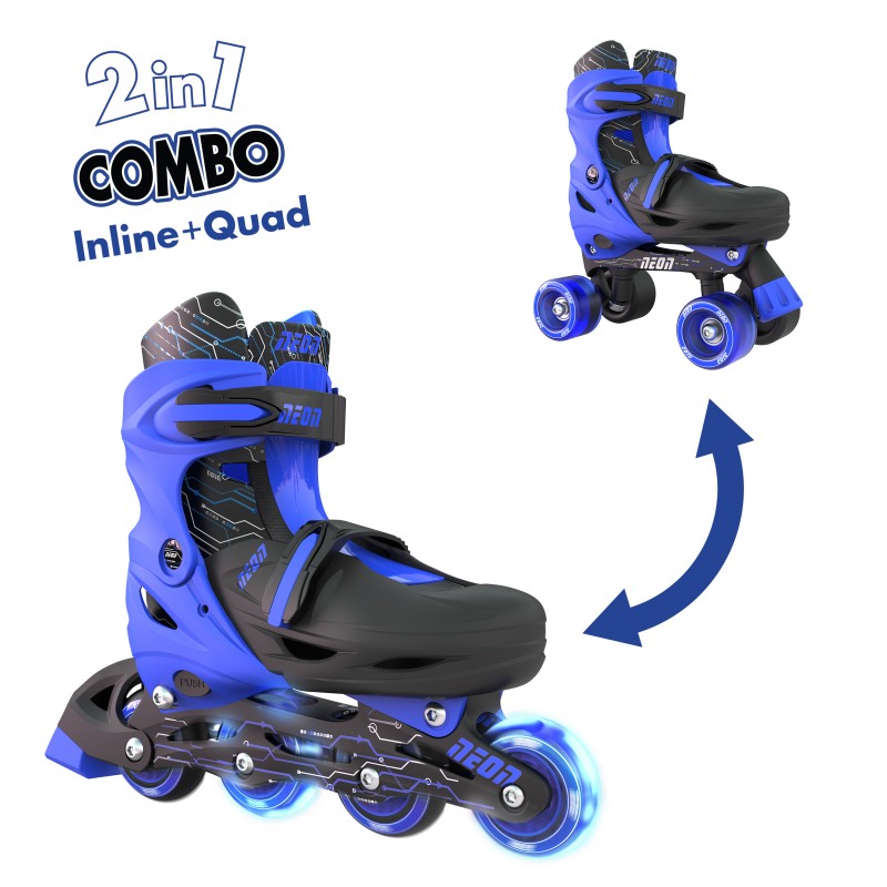 NEON Ролики Combo Skates Синій (Размір 30-33)