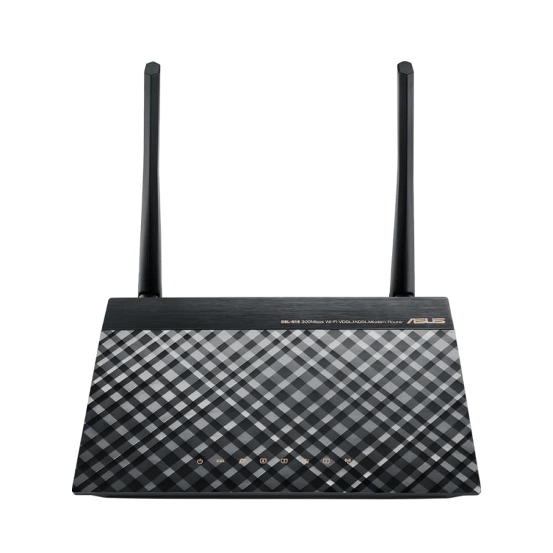 ASUS Маршрутизатор ADSL DSL-N16 N300, ADSL2+, 4xGE LAN, 1xRJ11 WAN