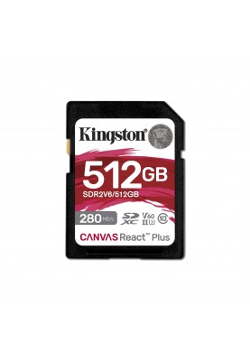 Kingston Карта пам'яті SD 512GB C10 UHS-II U3 R280/W150MB/s