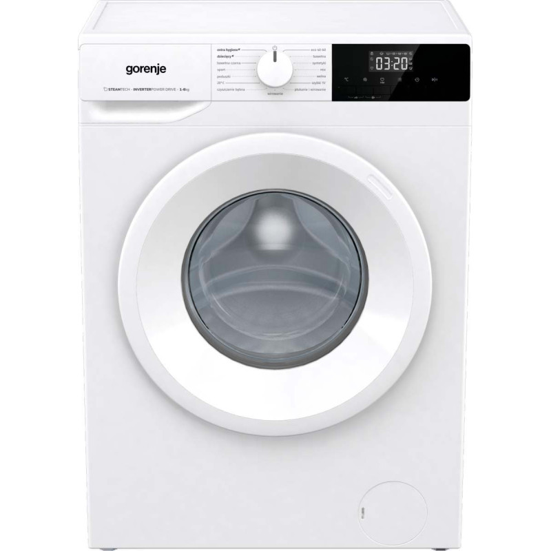 Gorenje Пральна машина фронтальна, 6кг, 1000, C, 43.5см, дисплей, пар, інвертор, білий