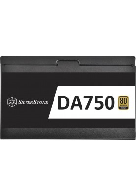 SilverStone Блок живлення Decathlon (750W), >90%, 80+ Gold, 120мм, 1xMB, 24pin(20+4), 2xCPU 8pin(4+4), 6xMolex, 8xSATA, 4xPCIe 8pin(6+2),Fully modul