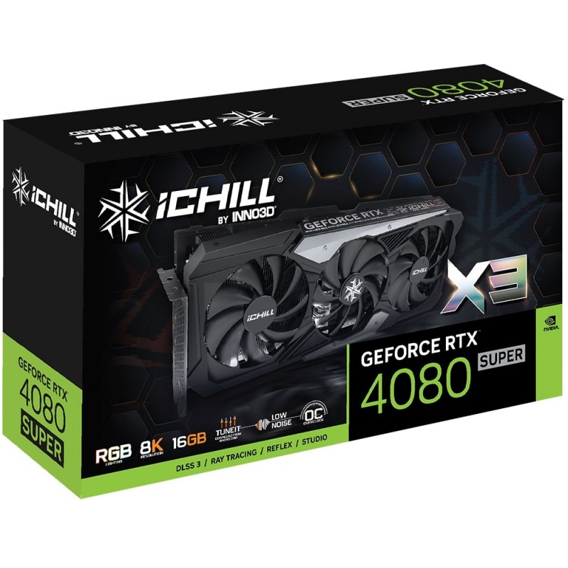 Inno3d Відеокарта GeForce RTX 4080 Super 16GB GDDR6X iChill X3