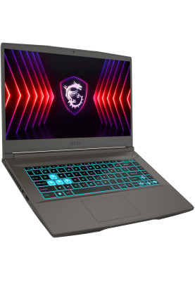 MSI Ноутбук Thin B12UC 15.6 FHD, Intel i5-12450H, 16GB, F1TB, NVD3050-6, DOS, чорний