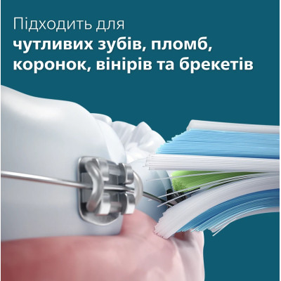 Philips Щітка зубна електр., Sonicare 4100 Series, 31т. колів/хв, насадок-1, сирий
