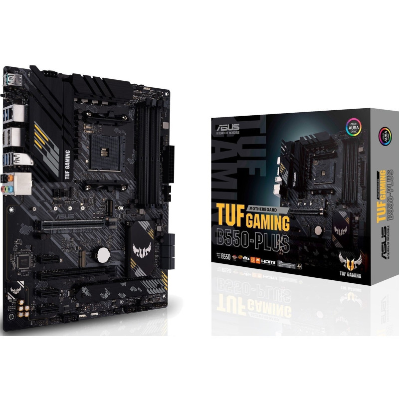 ASUS Материнcька плата TUF GAMING B550-PLUS sAM4 B550 4xDDR4 M.2 HDMI DP ATX