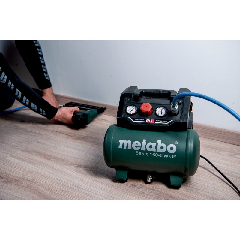 Metabo Компресор BASIC 160-6 W OF PBASIC 160-6 W OF, ресивер 6л, 900Вт, 160л/хв, 8 бар, 8.4кг