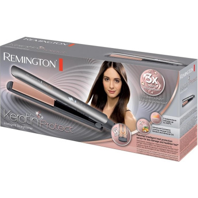 Remington Випрямляч Keratin Protect, 55Вт, темп.режимів-5, 160-230С, кераміка, сріблястий