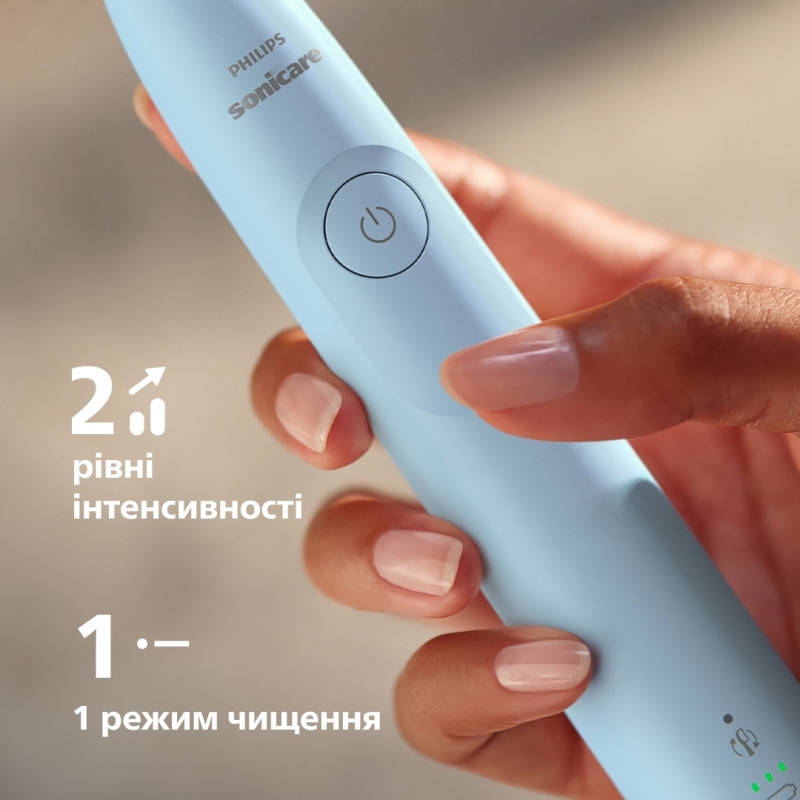Philips Щітка зубна електр., Sonicare 5300 Series, 62т. колив/хв, насадок-1, блакитний