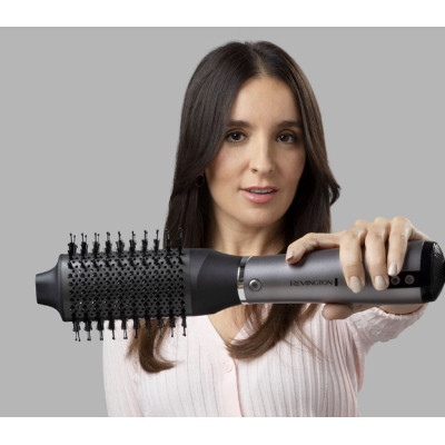 Remington Фен-щітка ProLuxe You Adaptive, 1000Вт, 3 режими, іонізація, хол. обдув, кераміка, сірий