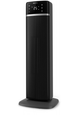 Philips Тепловентилятор 5000 Series, 20м2, 2000Вт, електр. упр-ня, 58 х 19.6 х 21.2см, керамічний, дисплей, Wi-Fi, чорний