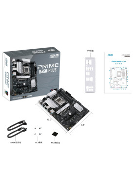 ASUS Материнcька плата PRIME B650-PLUS sAM5 B650 4xDDR5 M.2 HDMI DP ATX