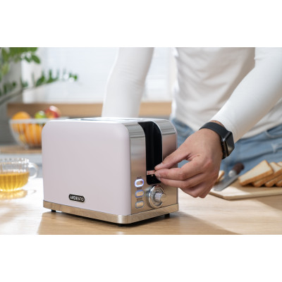 ARDESTO Тостер T-F500L, 800Вт, метал, 2 слоти, ліловий+сріблястий