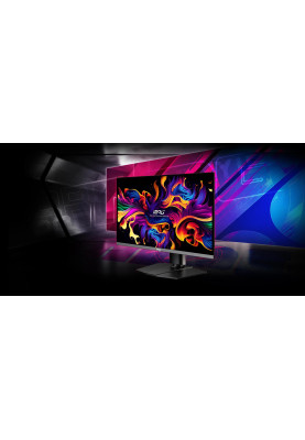 MSI Монітор 26.5" MPG 272URX QD-OLED 2xHDMI, DP, 2xUSB, USB-C, Audio, OLED, 3840x2160, 240Hz, 0.03ms, DCI-P3 99%, AdaptiveSync, Pivot, HDR400