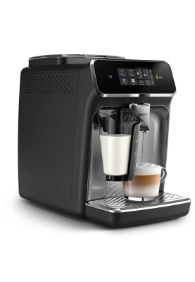 Philips Кавомашина Series 2300 LatteGo, 1.8л, зерно+мелена, автомат.капуч, дисплей, авторецептів -4, чорний