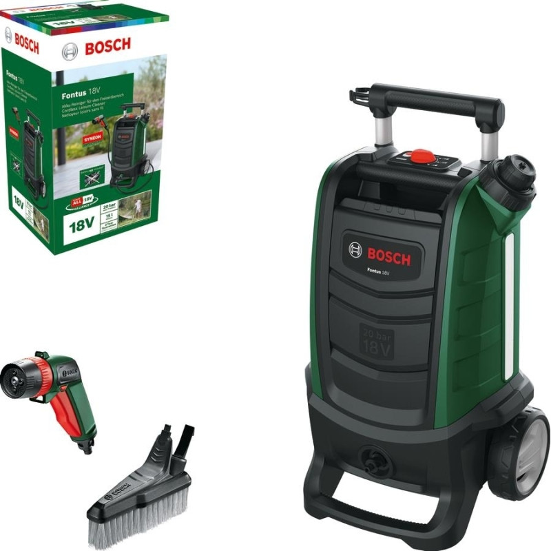 Bosch Мінімийка акумуляторна Fontus 18V 18В 20бар 386л/год 7.5кг без АКБ і ЗП