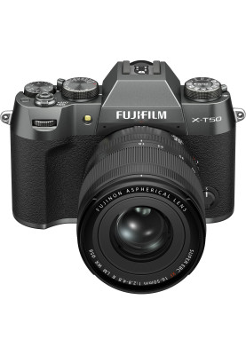 Fujifilm Цифр. фотокамера X-T50 + XF16-50mmF2.8-4.8 R LM WR Kit Charcoal silver
