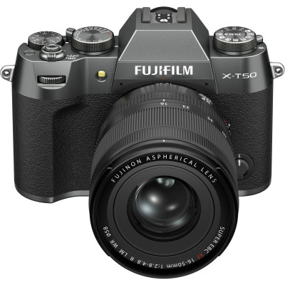 Fujifilm Цифр. фотокамера X-T50 + XF16-50mmF2.8-4.8 R LM WR Kit Charcoal silver
