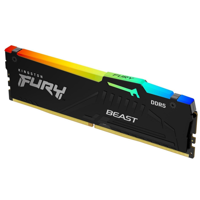 Kingston Пам'ять ПК DDR5 32GB 5200 FURY Beast RGB