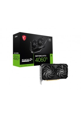 MSI Відеокарта GeForce RTX 4060 8GB GDDR6 VENTUS 2X BLACK OC