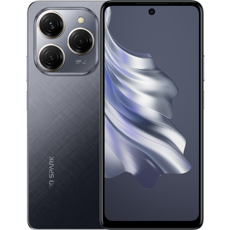 TECNO Смартфон Spark 20 PRO (KJ6) 6.78" 8/256ГБ, 2SIM, 5000мА•год, Moonlit Black