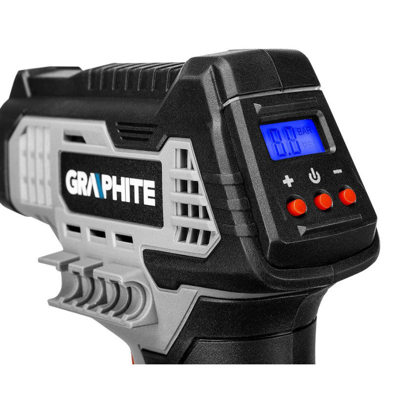 Graphite Компресор автомобільний акумуляторний Energy+ 18В 7бар 0.73кг без АКБ та ЗП
