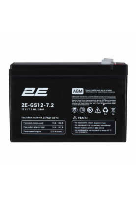 2E Акумуляторна батарея GS, 12В, 7.2А•рік, AGM